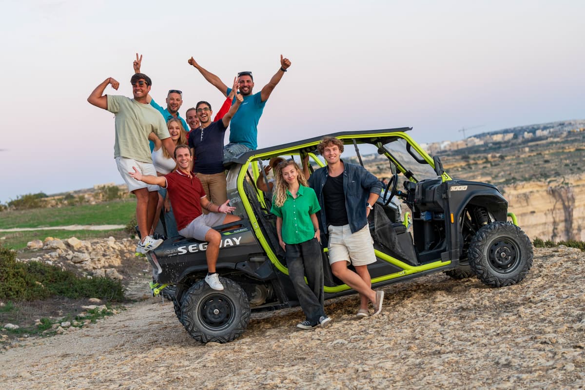 SELF-DRIVE JEEP DAY TOUR (inc. leader, lunch + Comino boat trip)