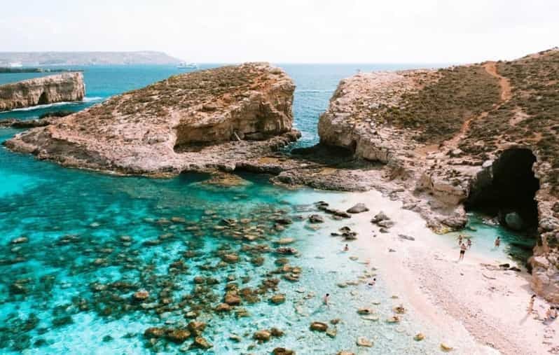Comino & Gozo: Blue & Crystal Lagoons Cruise with Sea Caves