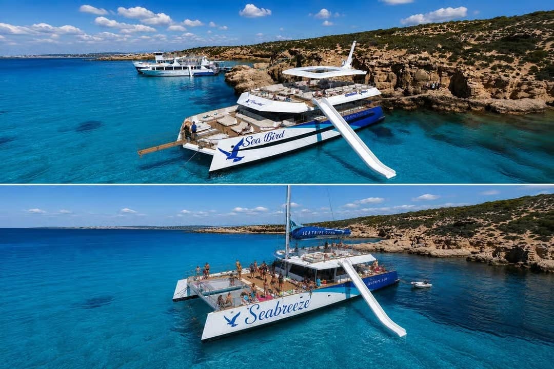 Comino Island including Blue Lagoon, Crystal Lagoon and Seacaves Tour (Blue route)