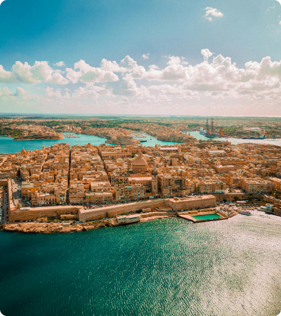 Malta aerial view